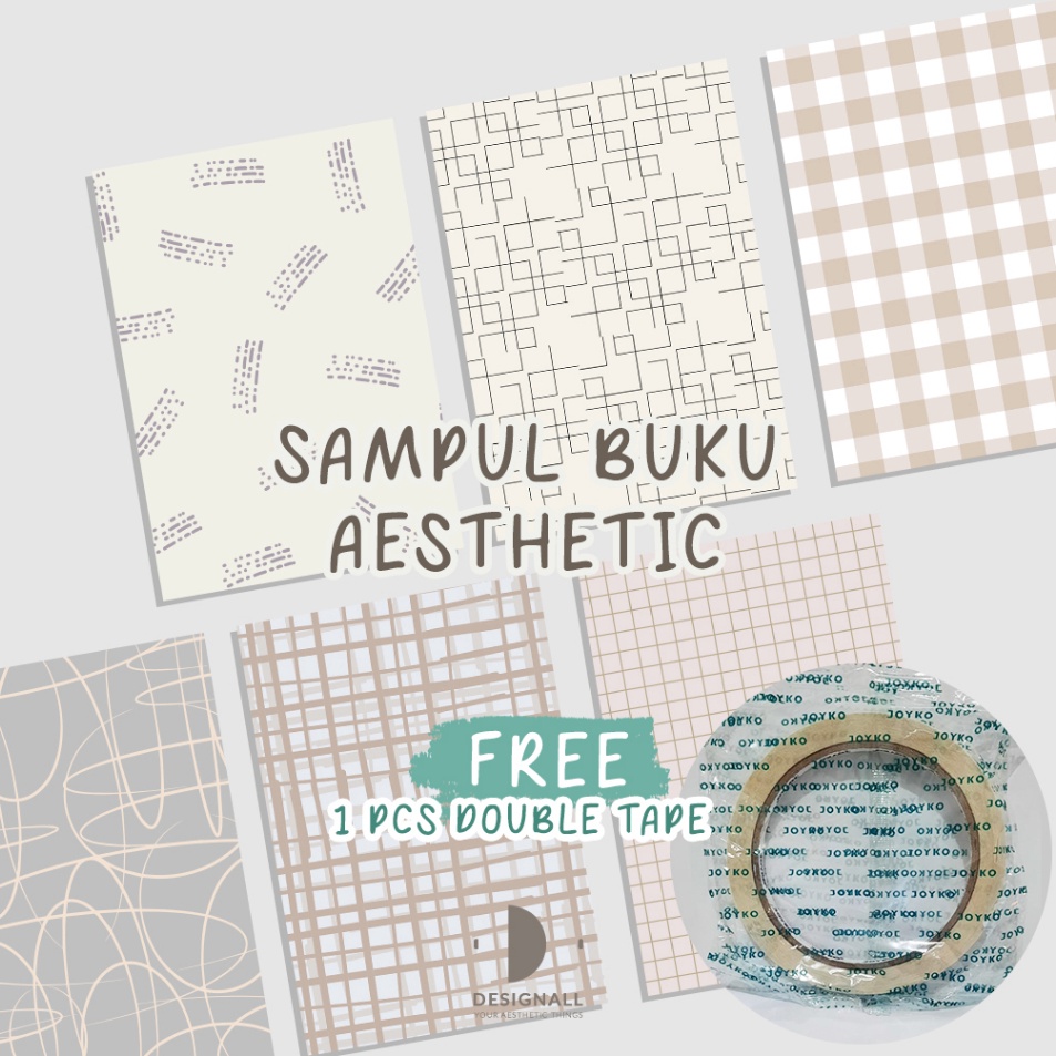

Pasti Istimewa ISI 6 PCS Designall Sampul Buku Aesthetic Sampul Buku Motif Sampul Buku Bigboss Sidu SB