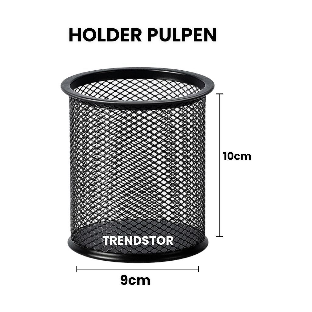 

Murah Tempat Pulpen Meja Besi Jaring/Tempat Alat Tulis/Pen Stand Bulat Stainless Steel/Tempat Pensil Besi Serbaguna