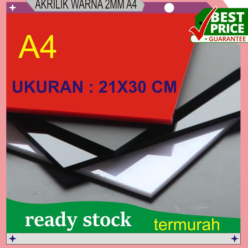 

Diskon sd 3 AKRILIK WARNA 2MM A4 21X3CM