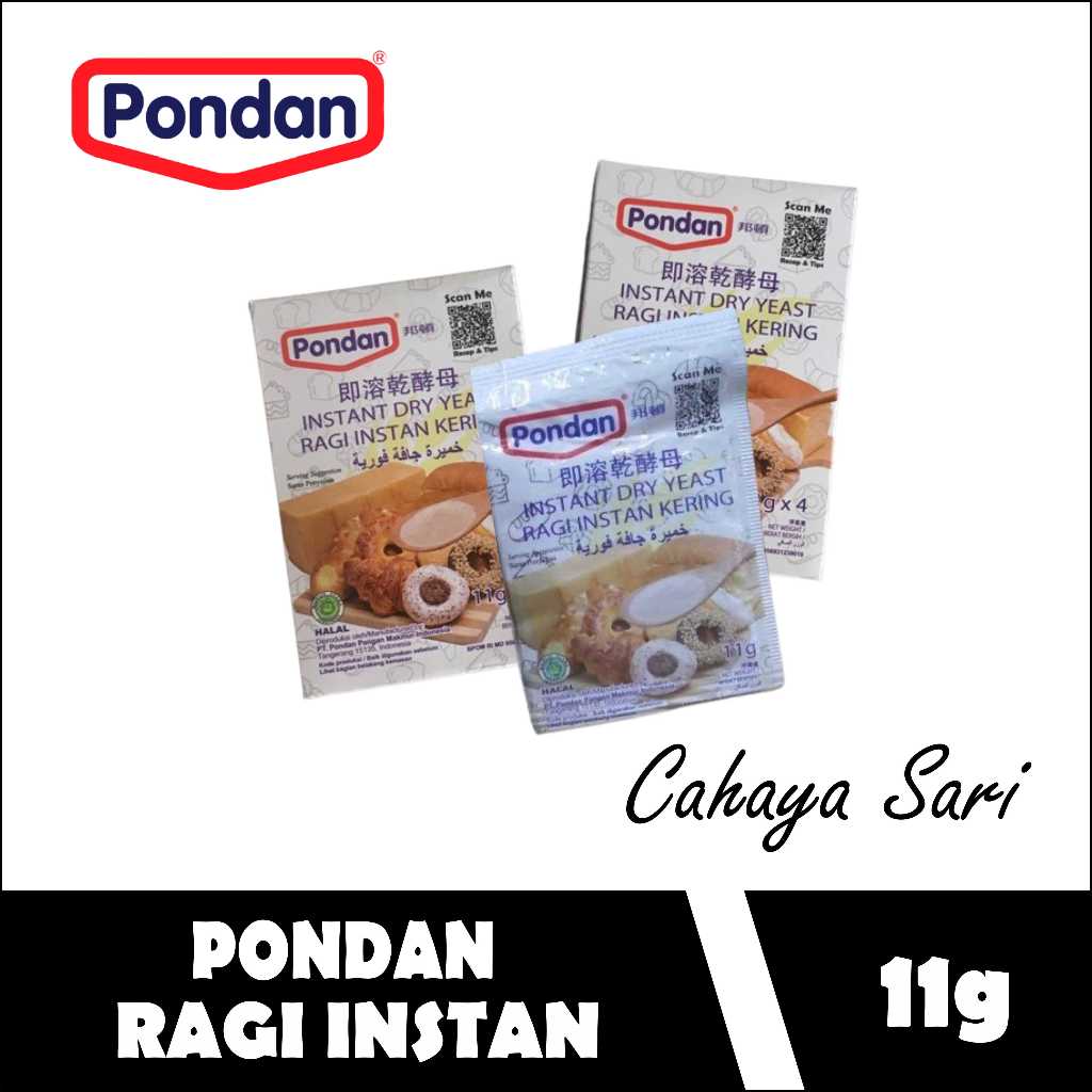 

Pondan Yeast 11g Ragi Instant