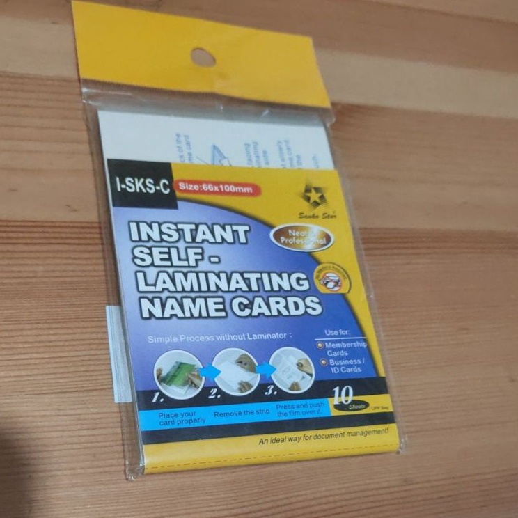 

Top Seller plastik laminating kartu tanpa mesin instan self laminating card