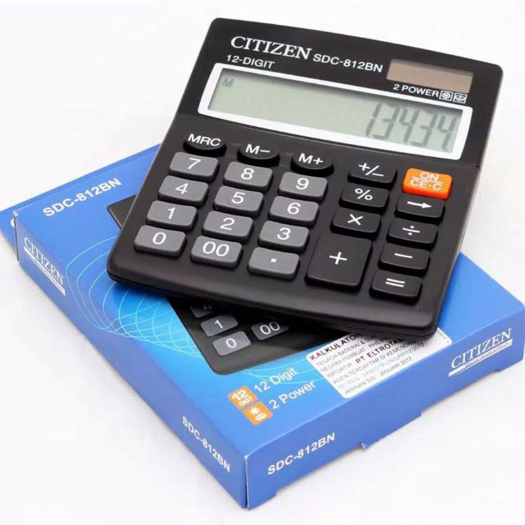 

Murah Luar Biasa Kalkulator 12 Digit Angka CITIZEN SDC 812 Calculator Digital