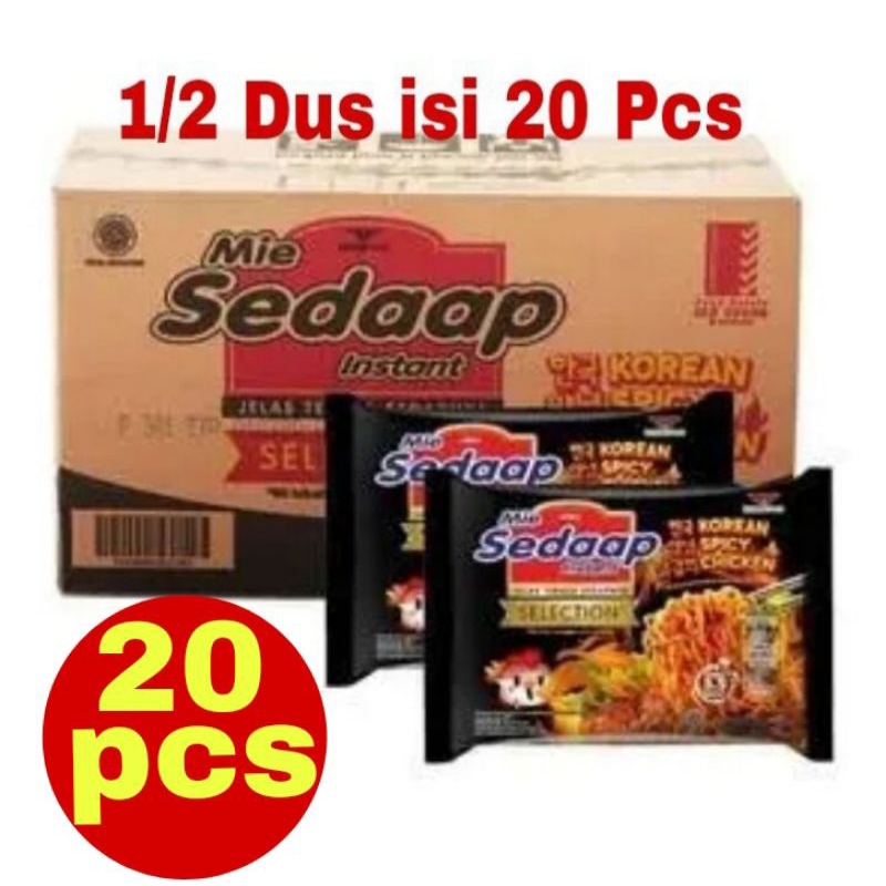 

Sedaap Mie Korean Spicy Chicken 87 gr 1/2 Dus [20pcs]