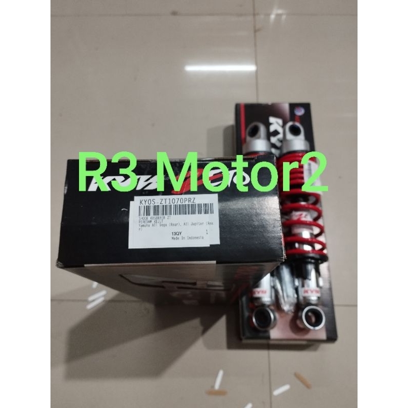 SHOCKBREAKER SHOCK KAYABA ZETO KYB ZT1070PRZ merah ORIGINAL UNTUK MOTOR JUPITER, JUPITER Z JUPITER Z