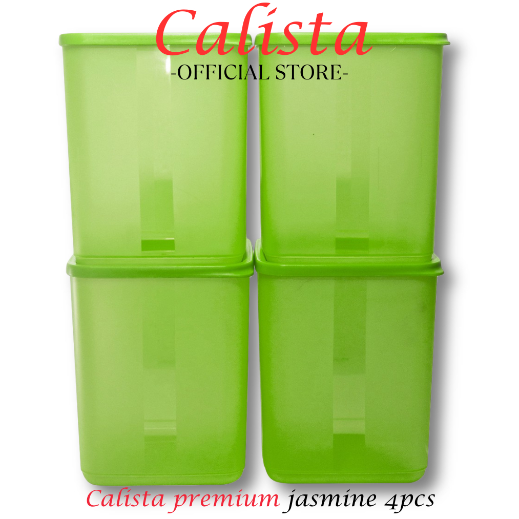 FOOD PREPARTION CALISTA JASMINE 1 SET ISI 4PCS/ TEMPAT PENYIMPANAN MAKANAN BUAH SAYUR DIKULKAS SET/ 