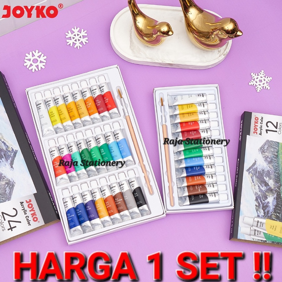 

Penjualan Terlaris Joyko Acrylic Colour 12 24 Warna 5ml Paint Cat Akrilik Joyko ACC5