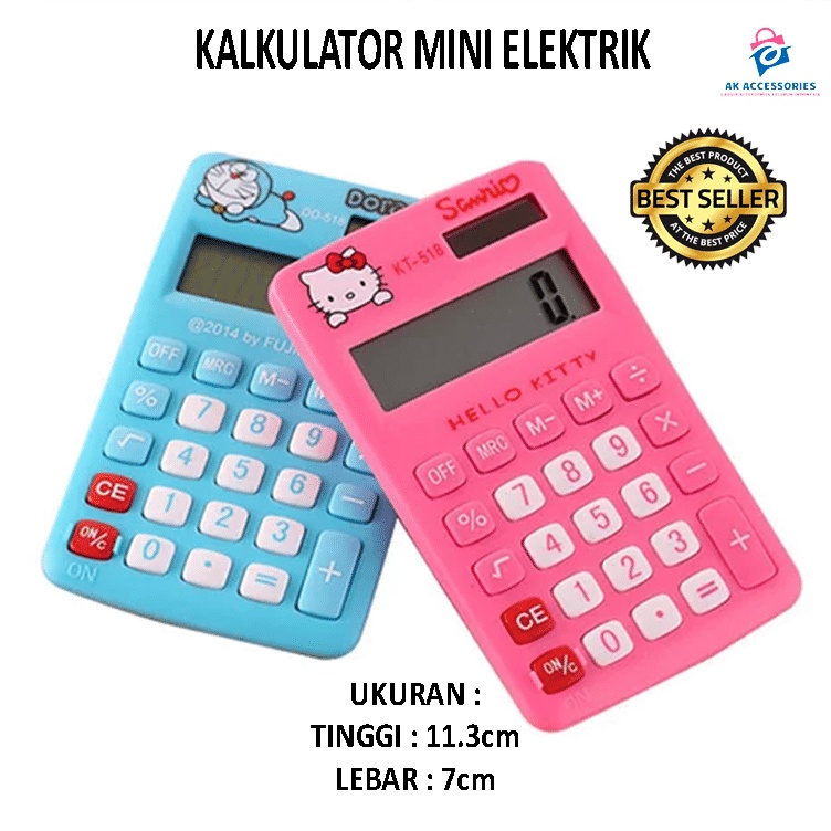 

Serba Untung AKACC KALKULATOR MINI KARAKTER 12DIGIT DD51812 CALCULATOR DIGITAL