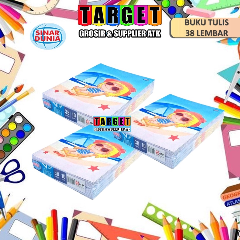 

Super Surprise BUKU TULIS SIDU SINAR DUNIA 38 LEMBAR 1 buku BUKU TULIS OKEY KIKY 38 LEMBAR 1 buku