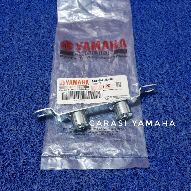 BESI PLAT NOMOR BRACKET BREKET DUDUKAN PLAT NOMOR DEPAN MIO SOUL KARBU ORI 14D BRAKET PLAT NOMOR