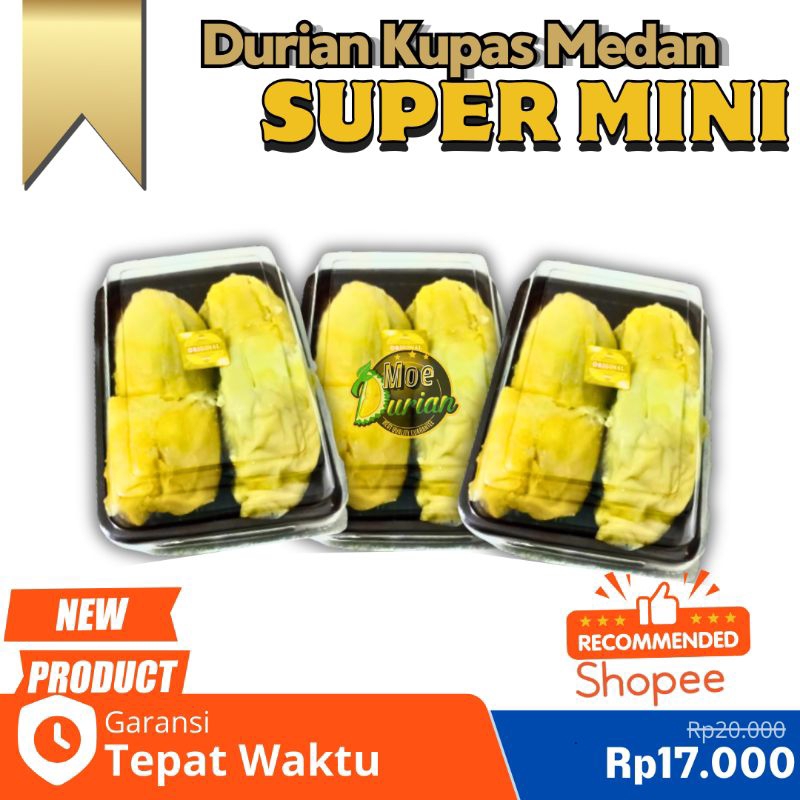 

durian kupas medan premium super mini launching new produk