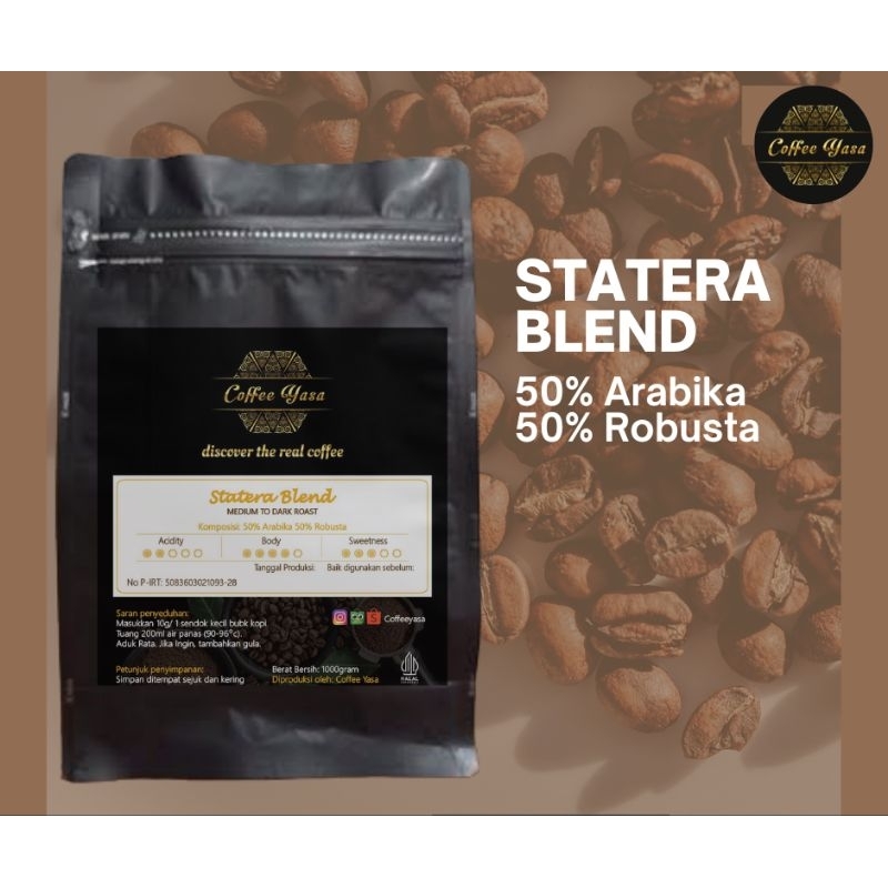 

Kopi Statera Blend 250g (50% Arabika / 50% robusta)