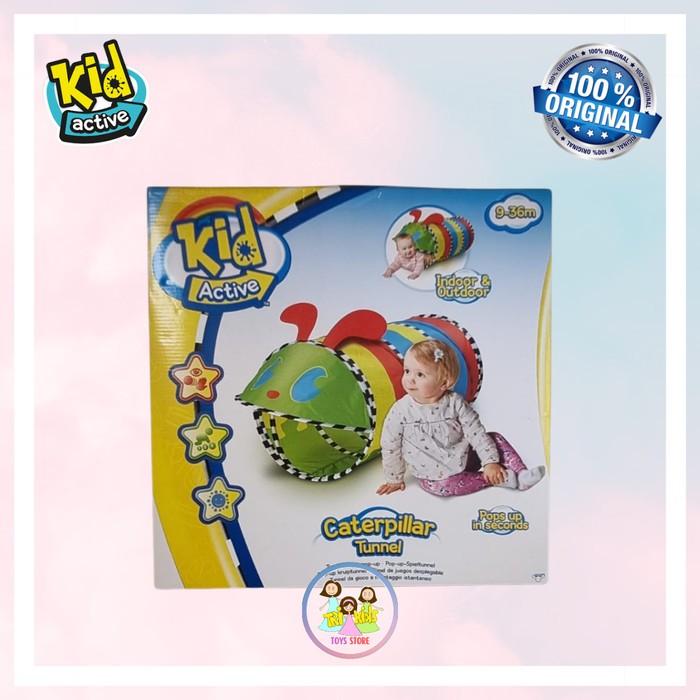 MOOSE - KID Active Caterpillar Play Tunnel Mainan Anak Terowongan Lucu