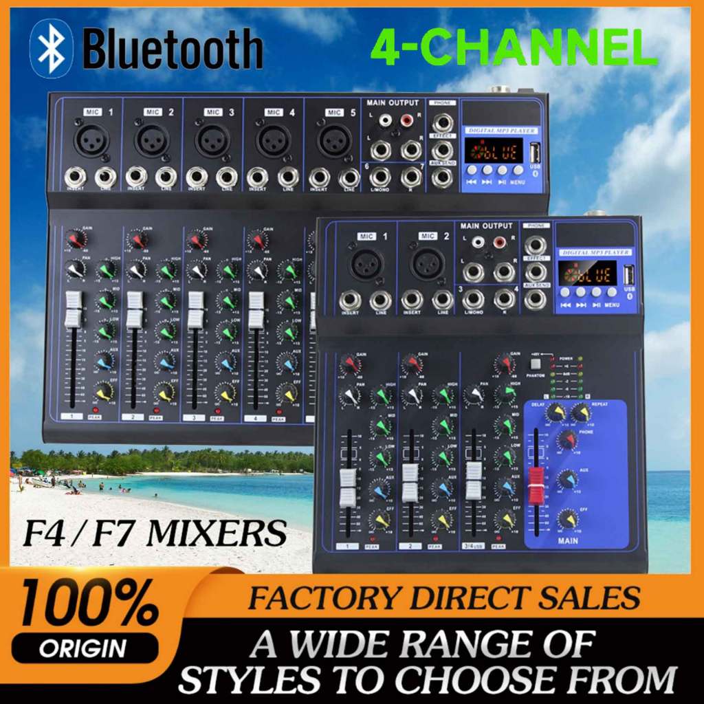 Mixer audioname An audio mixer Audio 4/7 channel mixer Panggung audio