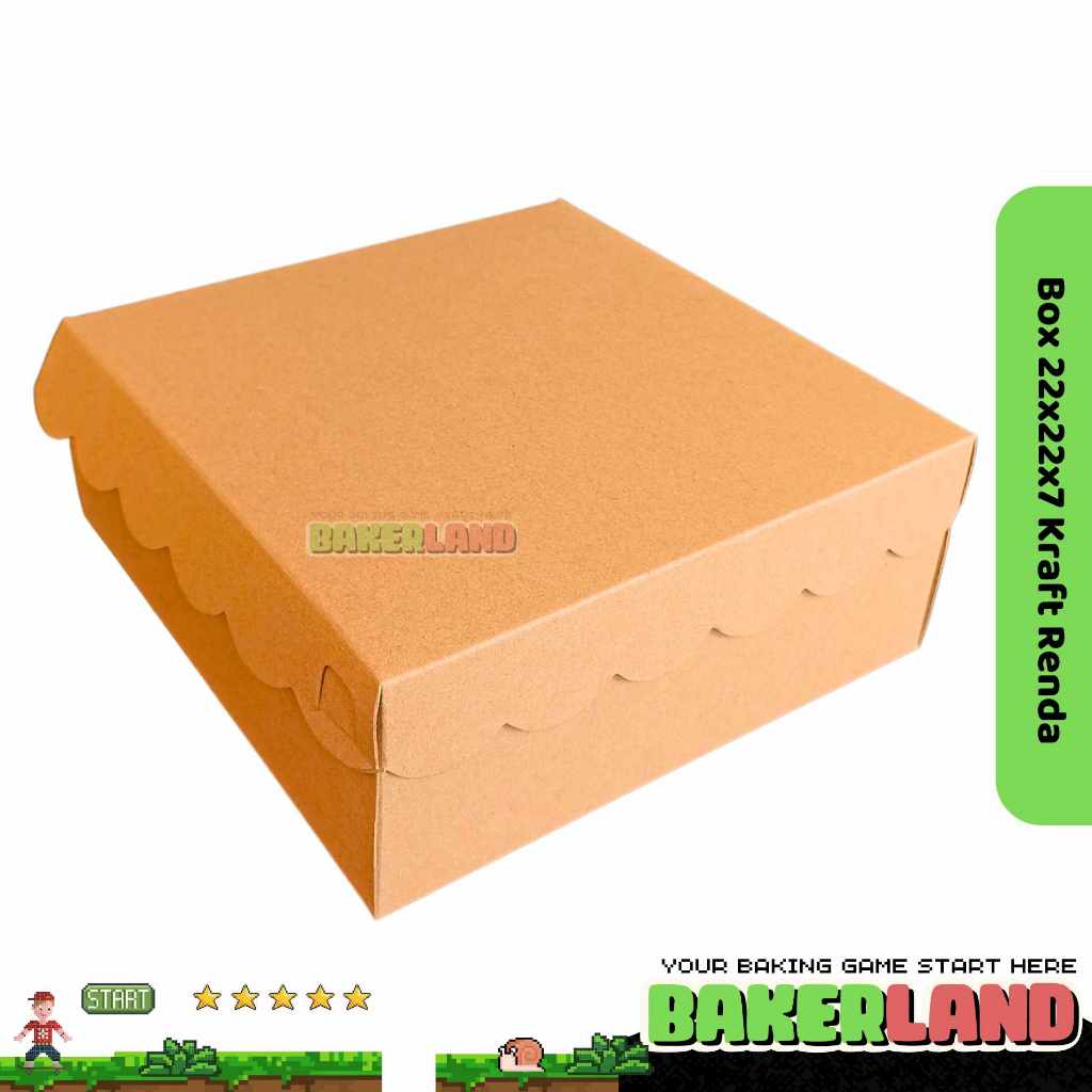 Dus Catering 22x22x7 Renda / Box Nasi / Kemasan Ayam Bakar / Box Catering / Lunch Box / Dus Nasi / K