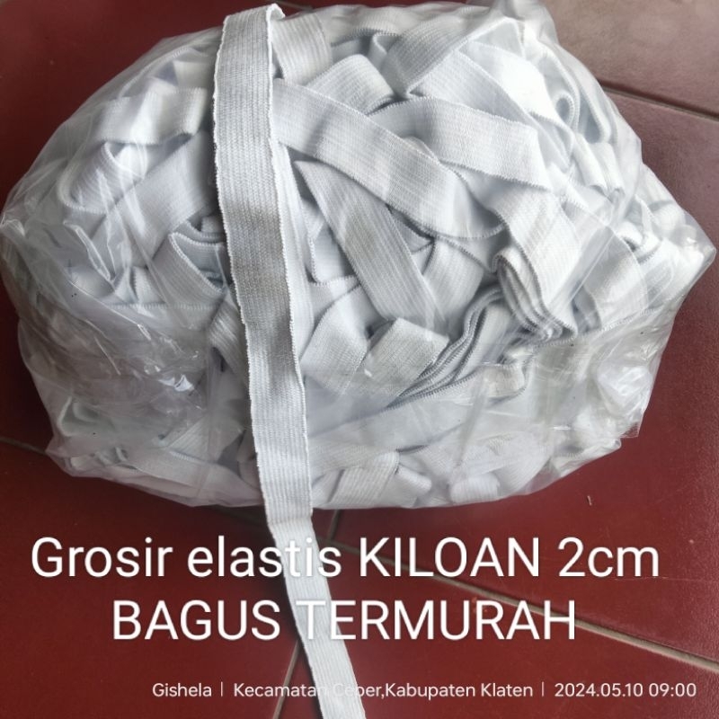 Grosir Karet Elastis 2cm kiloan bagus