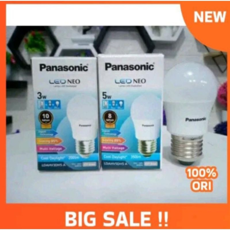 Lampu LED panasonic 5 watt