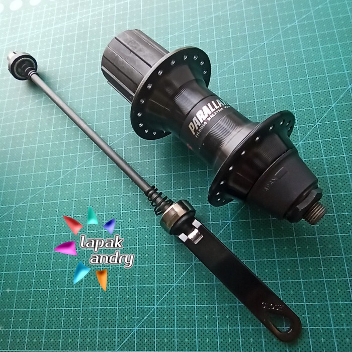 LapakAndry FreeHub Shimano RM60 36H 8 9 10 Speed Belakang Saja QR Hitam Alloy