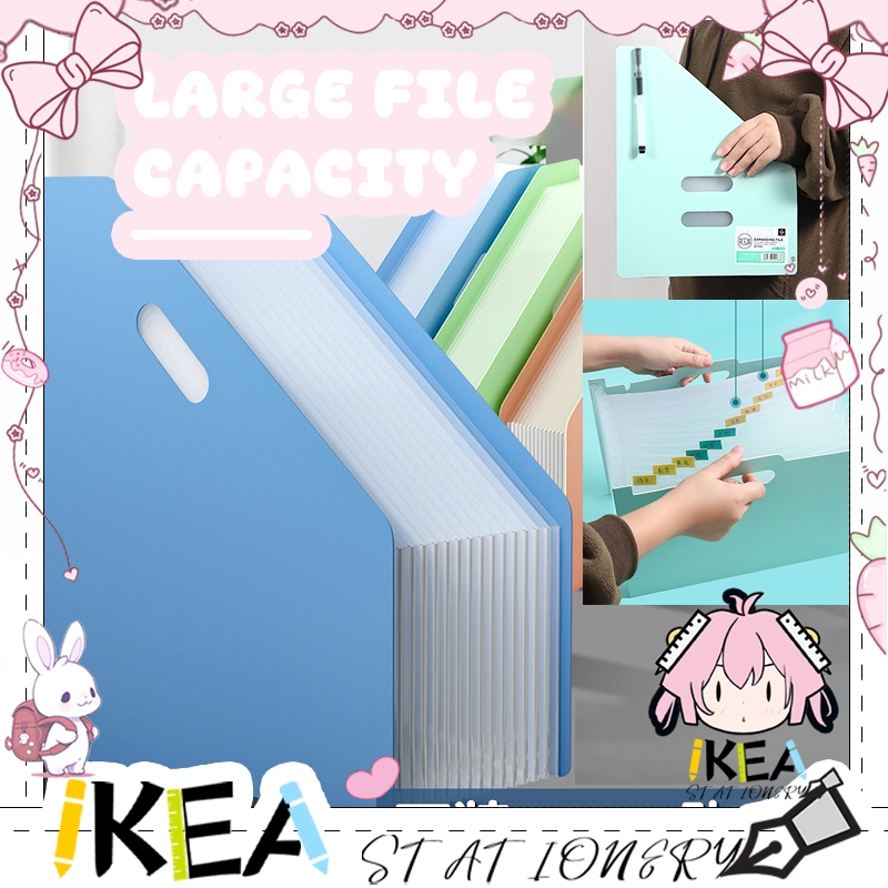 

IKEA-Folder Dokumen Tempat File Dokumen Kerja Standing File A4/ File folder Document Bag/ Tas Document File 13 Sekat