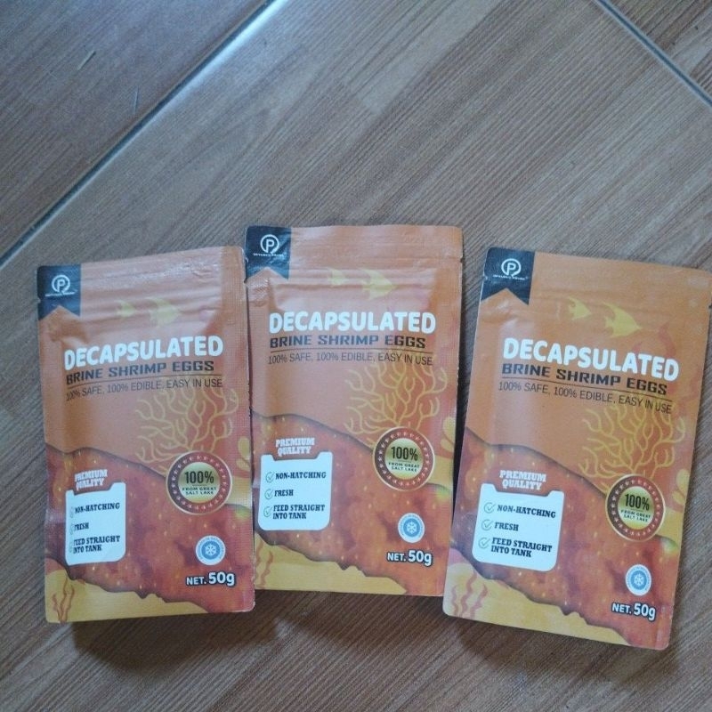 ARTEMIA DECAPSUL ARTEMIA INSTAN TANPA TETAS 50 GRAM/PAKAN BURAYAK IKAN