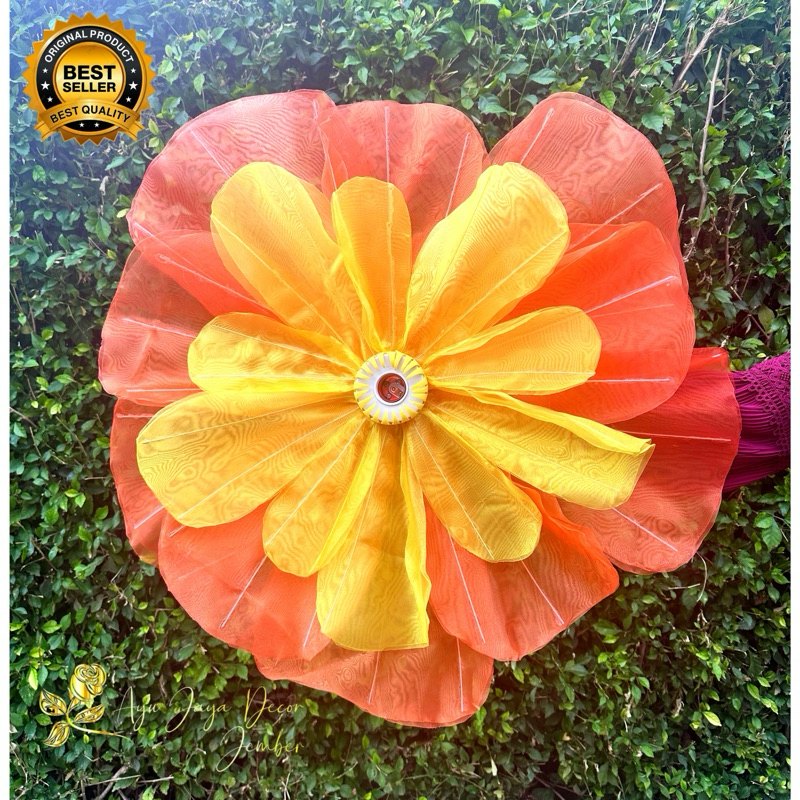 Kelopak Bunga Dekorasi Pelaminan pernikahan Bunga Daisy jumbo / Artificial Flower / Kap Bunga Dekora