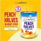 

My select buah peach kaleng 425 gram ( sudah dengan air )