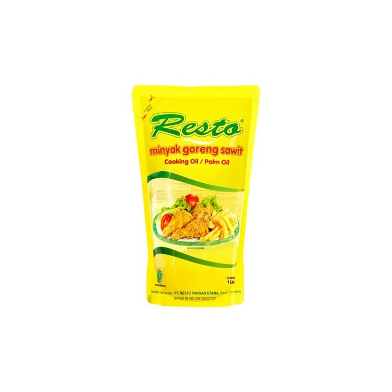 

MINYAK GORENG RESTO 1 LITER - MINYAK GORENG SAWIT UNTUK MASAKAN SERBAGUNA, PRAKTIS DAN HALAL