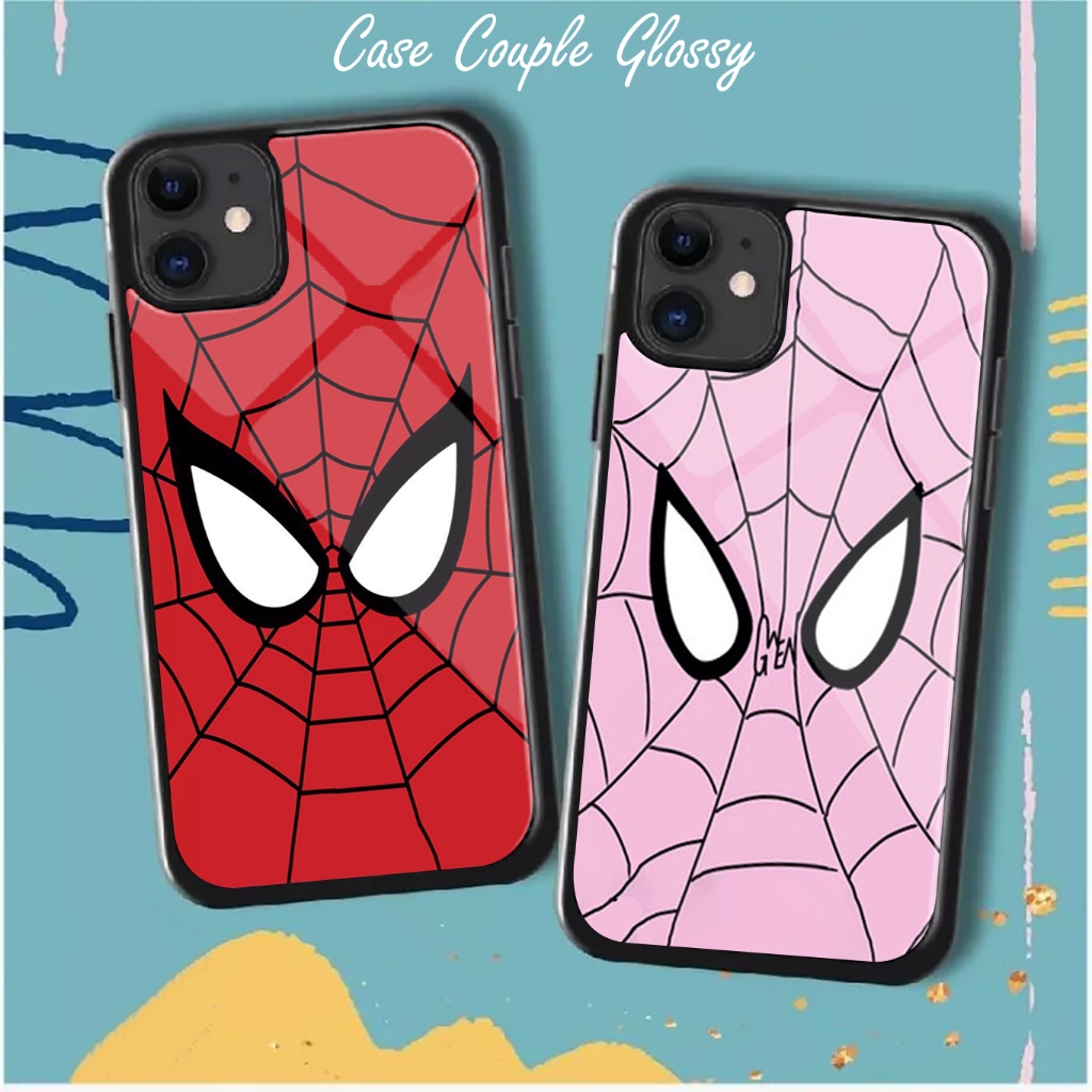 Hard Case 2D Glossy Couple SPIDERMAN & SPIDERWOMEN Cocok Untuk All Type hp...