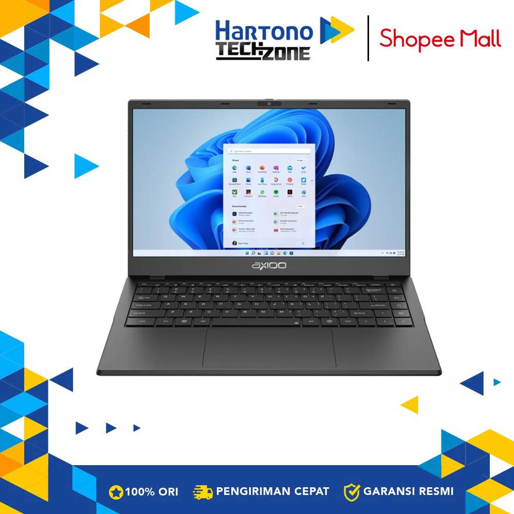 Axioo Laptop MyBook Hype 1 Grey Colour Celeron N4020 4GB 128GB 14" W11