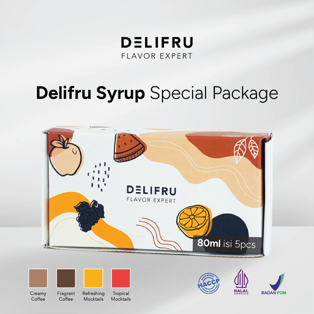 

Delifru Paket Syrup 80 ML Isi 5 Botol - Special Package Syrup 5 Pcs