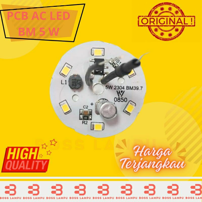 BM Mesin PCB AC LED 5 Watt Tanpa Driver