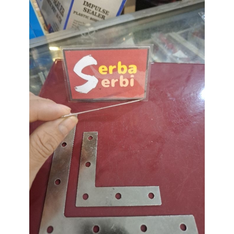 (/PCS L SIKU RATA) Sambungan konektor siku plat rata /Pcs