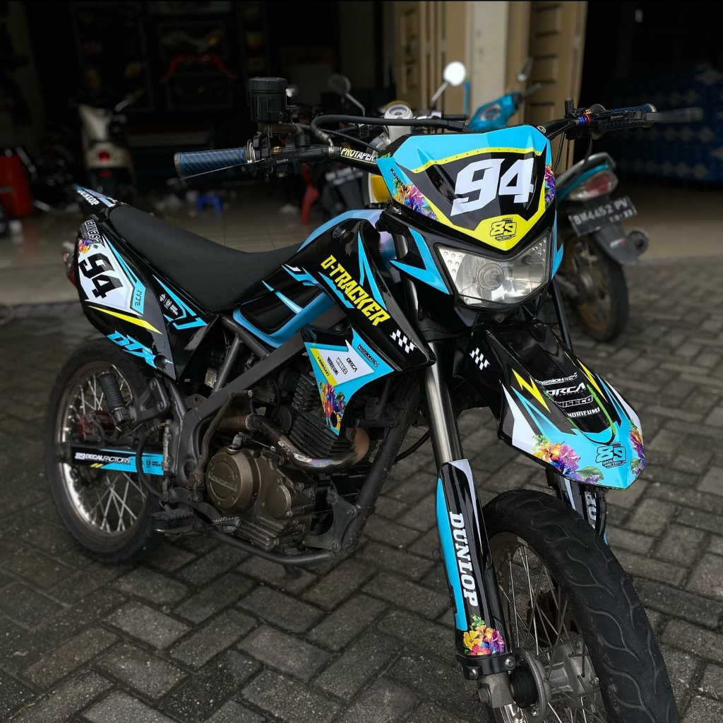 Decal Dekal Stiker Sticer Kawasaki Klx Bf Gordon Crf Supermoto Trabas Bagus