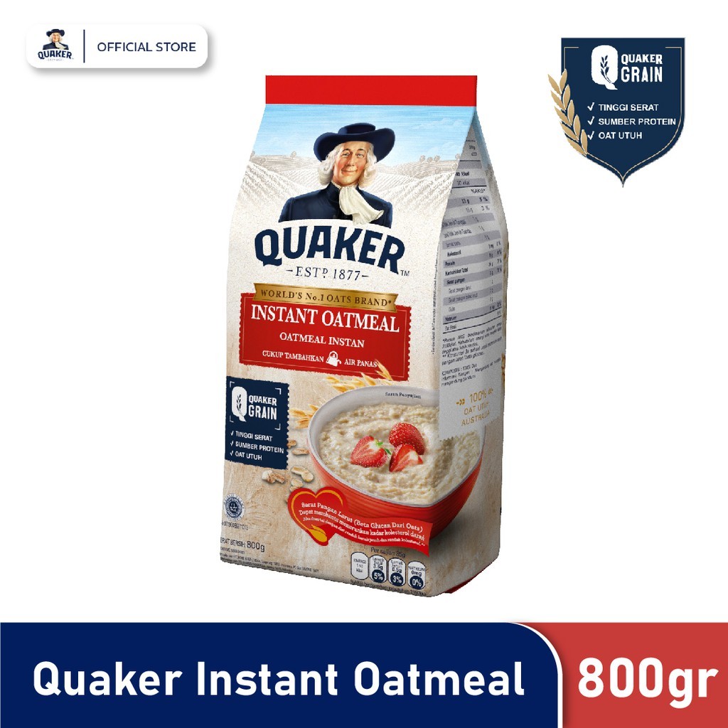 

QUAKER OAT INSTAN 800GR MERAH REFFIL SEHAT UNTUK JANTUNG
