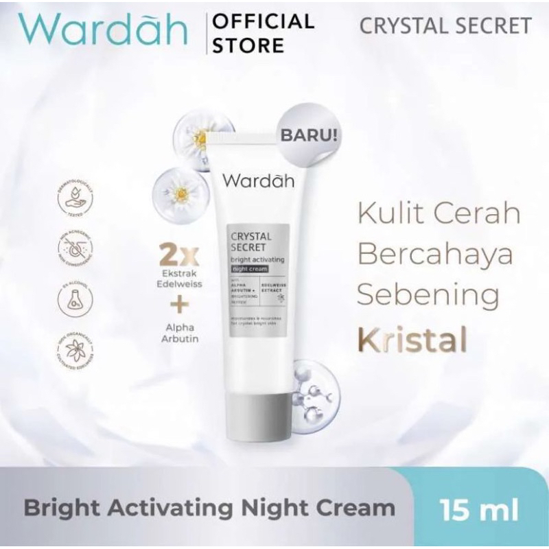Wardah Crystal Secret Night Cream 15 ml