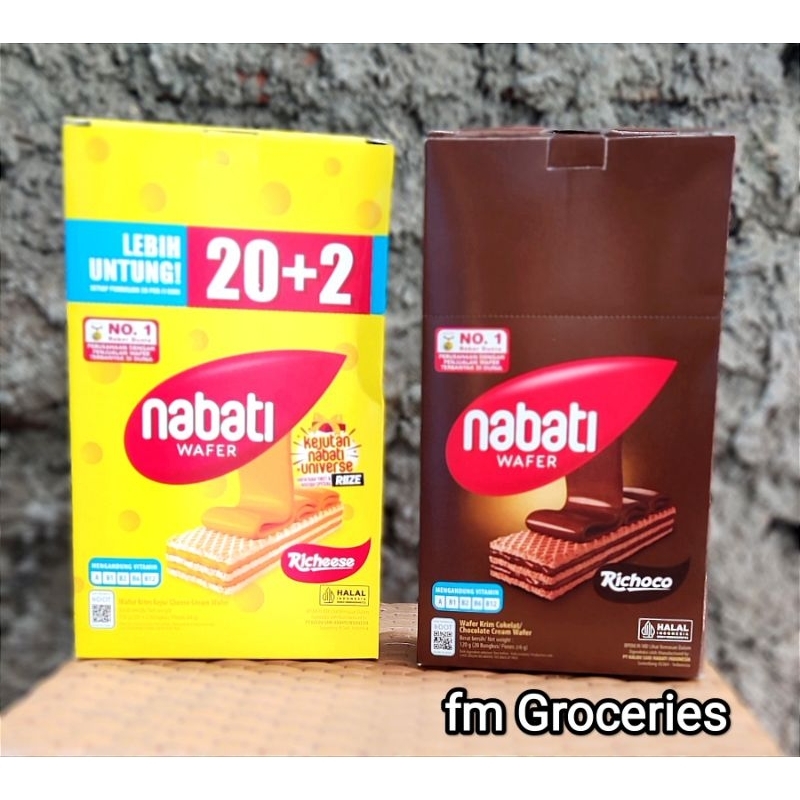 

Nabati Wafer 6 gram isi 20 pcs