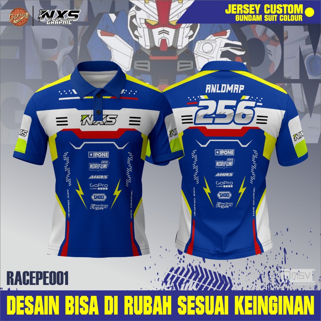 BAJU RACING FULL PRINTING GRATIS DESAIN