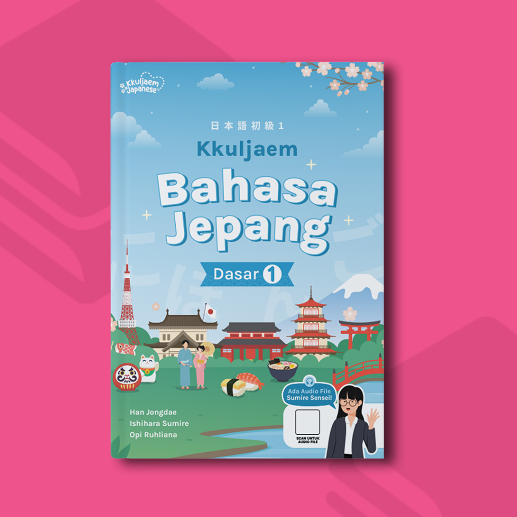 BUKU BELAJAR BAHASA JEPANG | BUKU KKULJAEM JAPANESE DASAR | BUKU PEMULA BAHASA JEPANG