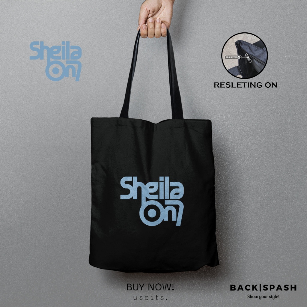 Totebag Sheila On 7 Tunggu Aku Di Samarinda Makassar Pekanbaru Medan Bandung Tote Bag Merchandise Sh