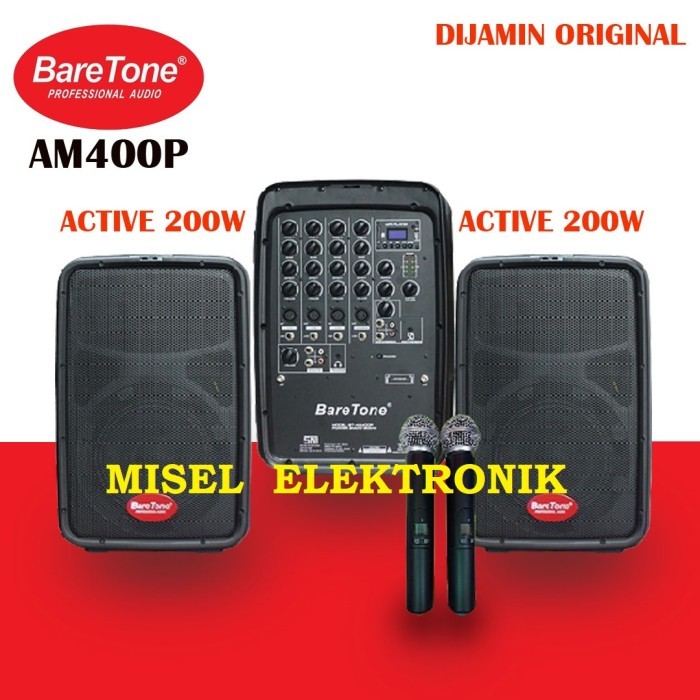 Speaker Active Baretone 10 inch AM400P Original