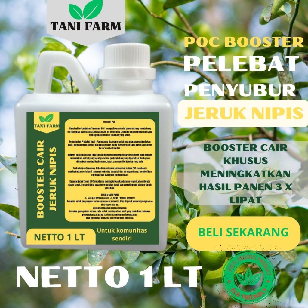 RTF Pupuk Booster Jeruk Nipis Pupuk Cair Jeruk Nipis Pupuk Semprot Untuk Tanaman dan Jeruk Nipis