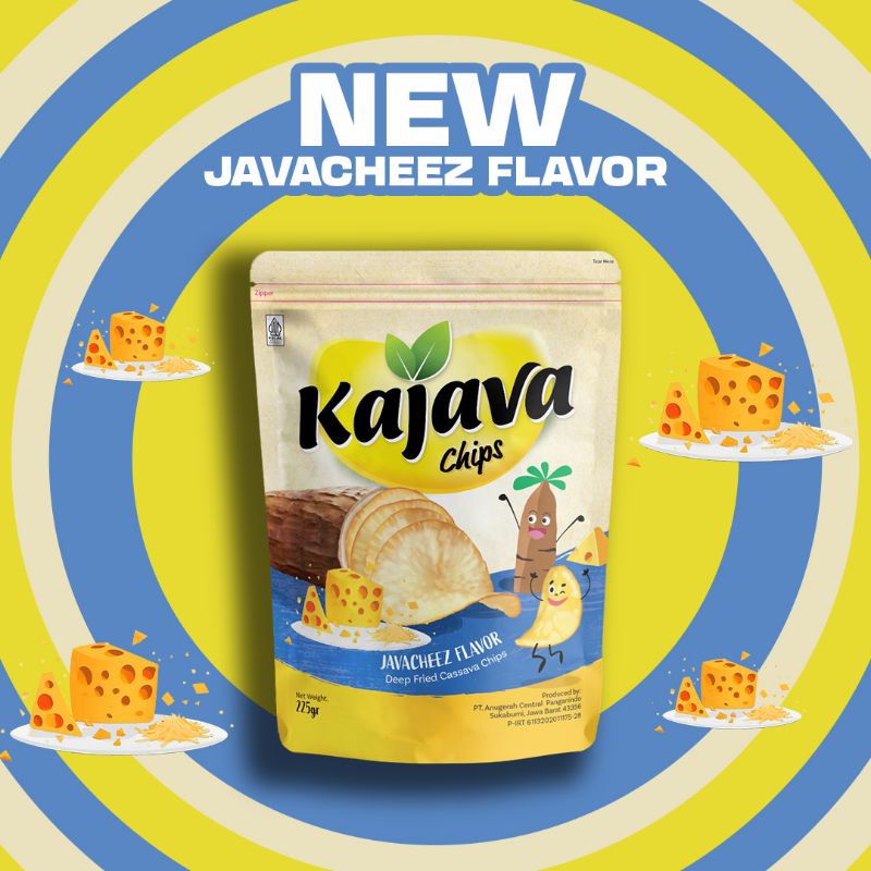 

KAJAVA CHIPS | JAVACHEEZ FLAVOUR Keripik Singkong Berbagai Rasa 225gr