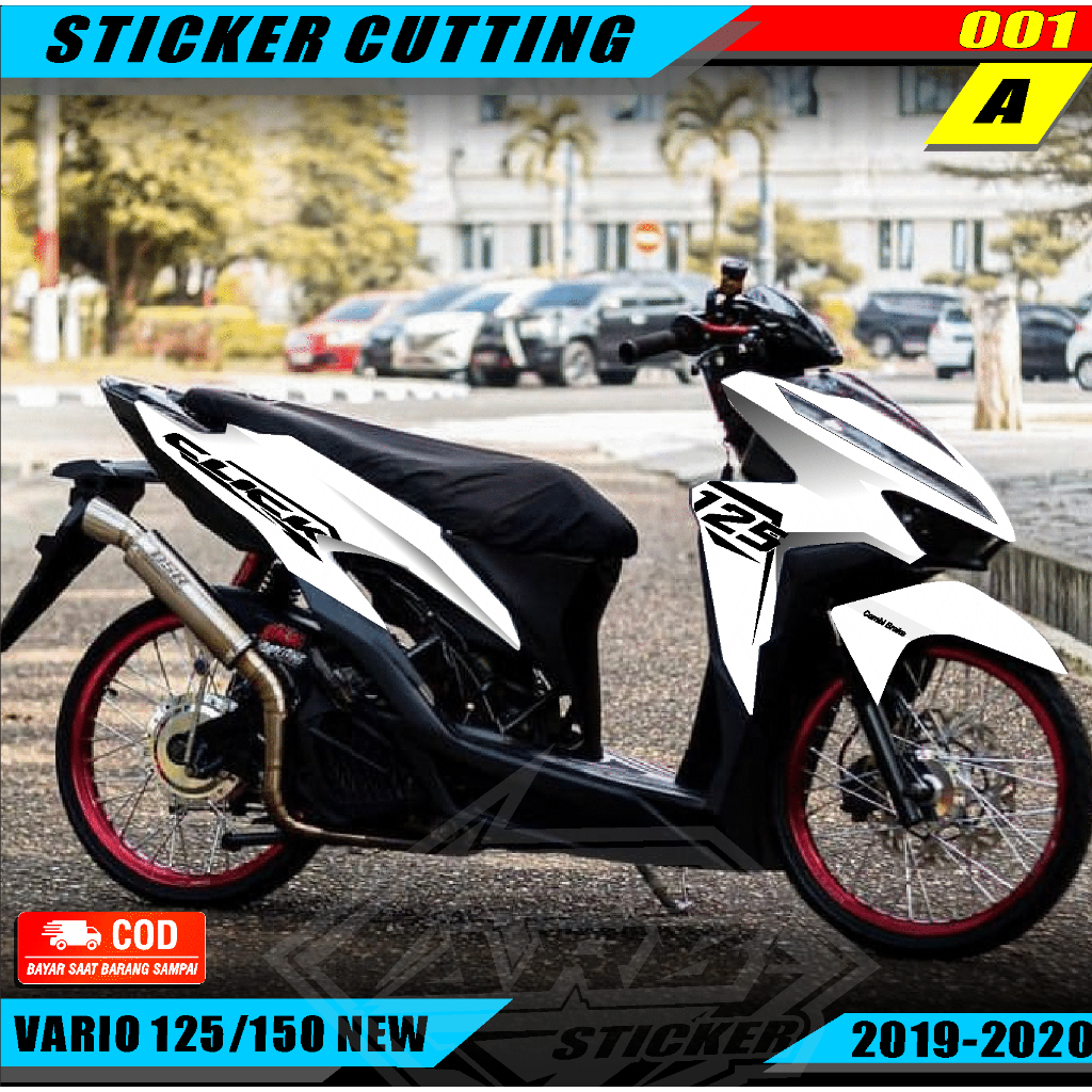 Cutting Sticker Vario 150 & 125 - Aksesoris Motor Stiker Honda Vario New Schotlite Cutting Stiker St