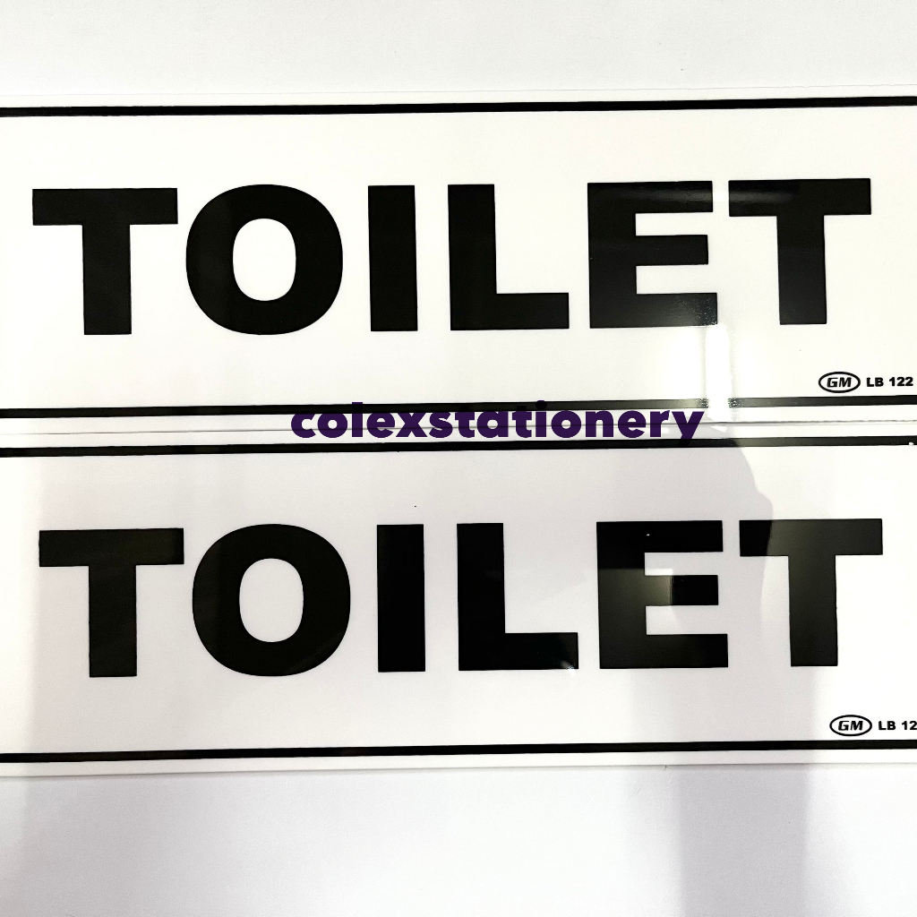 

Sticker Label / Sticker Label Bahan Acrylic Toilet Ukuran 5cm x 20cm Kecil (1 Pcs)