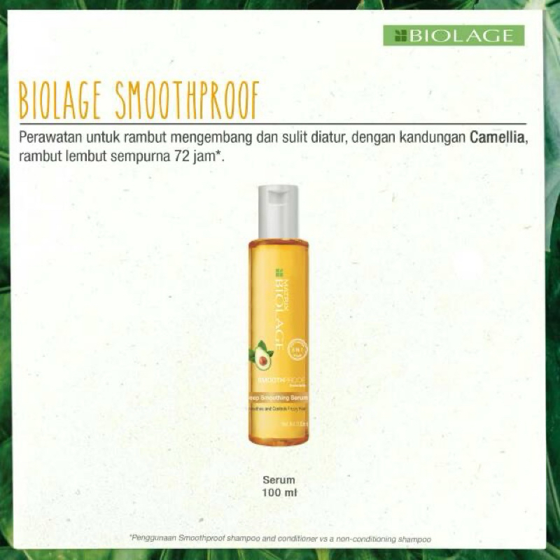 • Matrix Biolage Smooth Serum | Serum Penghalus Rambut | Vitamin Rambut Matrix Botol Kuning