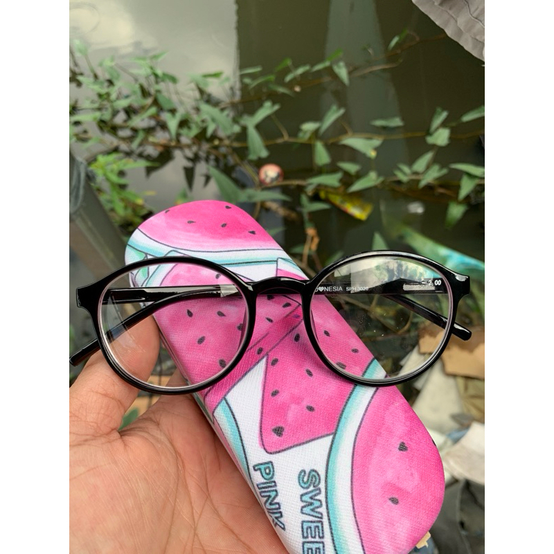 kacamata minus bulat cewek cowok unisex