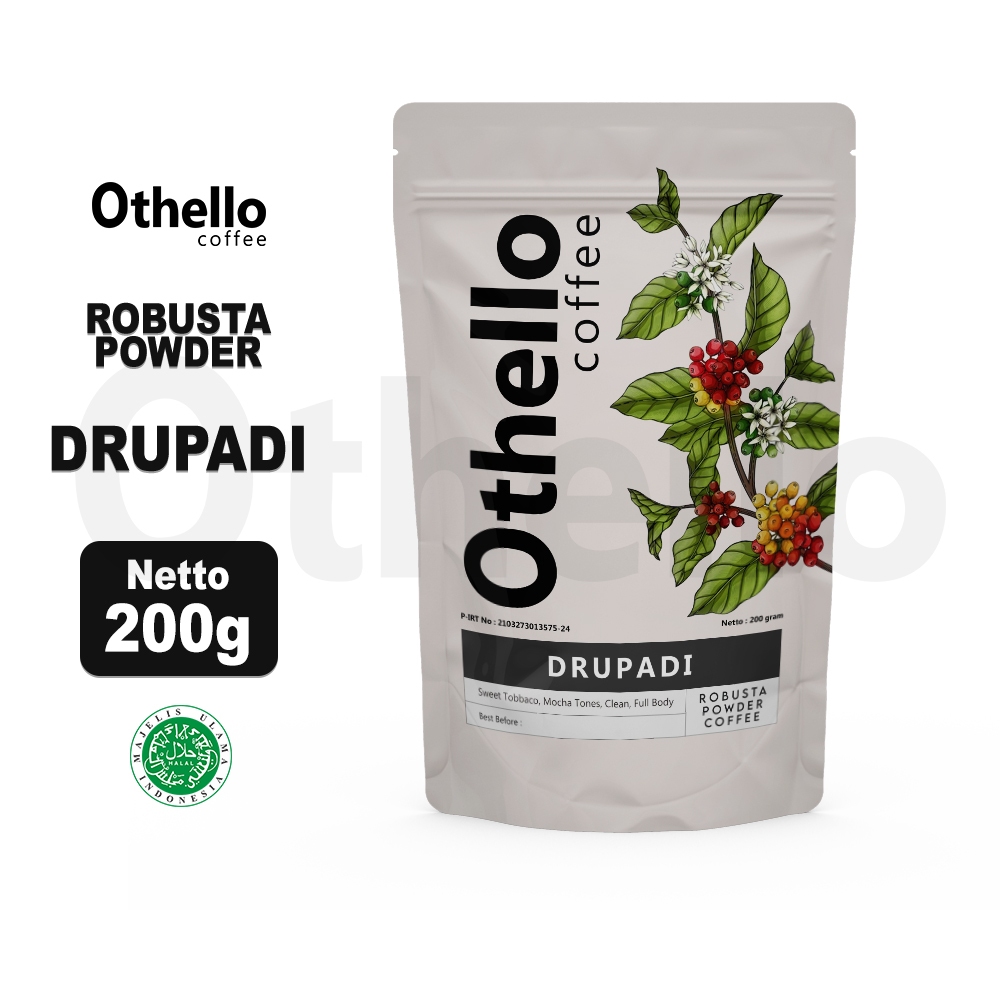 

OTHELLO Coffee Robusta Drupadi 200Gram Kopi Bubuk Asli Original