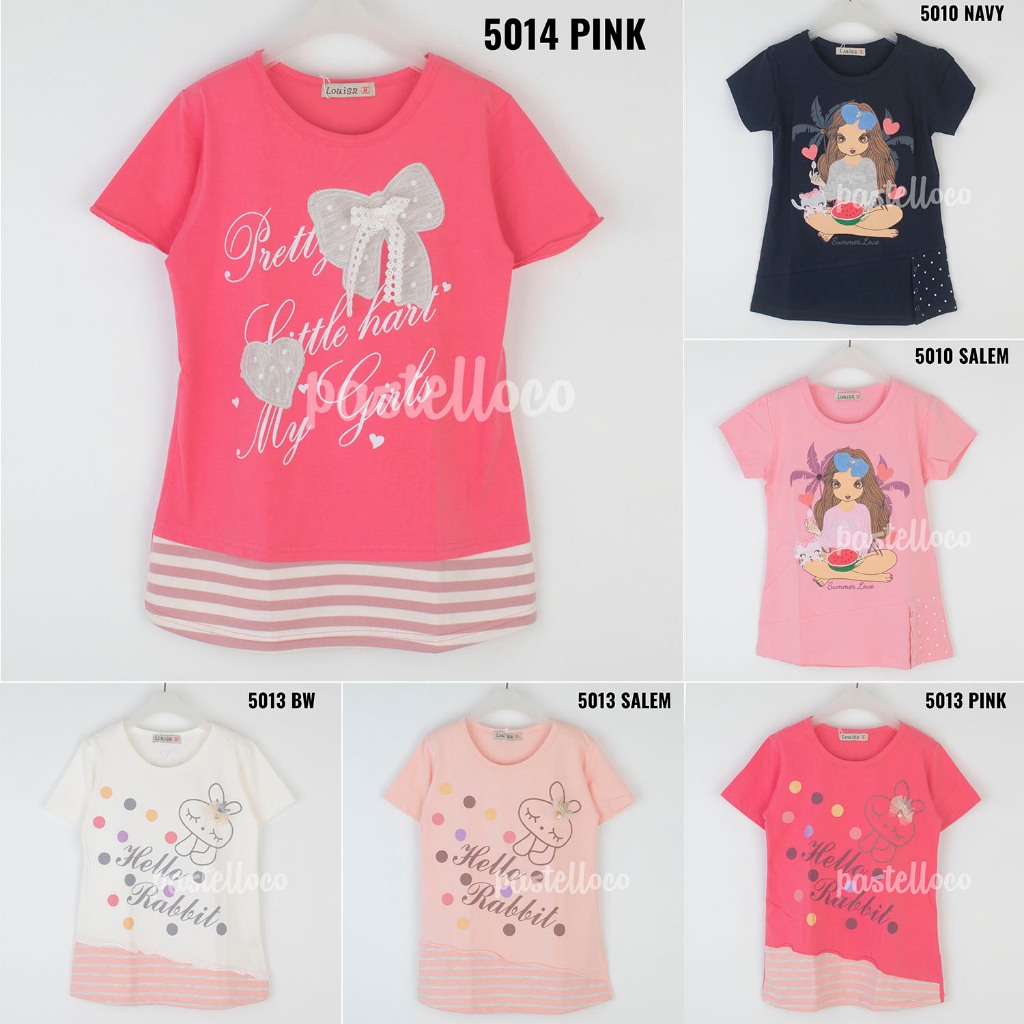 SML LOUISA KAOS ANAK PEREMPUAN LENGAN PENDEK