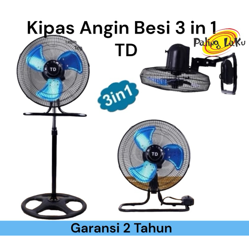 Kipas Tornado TD-18 Kipas Angin Berdiri / Kipas Tornado / Kipas besi 3 in 1 18 Inch TD18 / TD 18 Kip