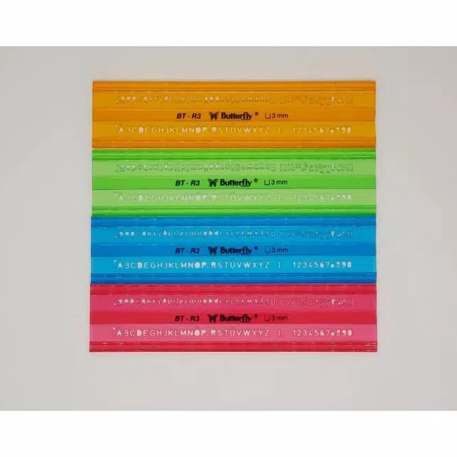 

KODE X97H Butterfly Penggaris BTR3 MAL HURUF 3MM