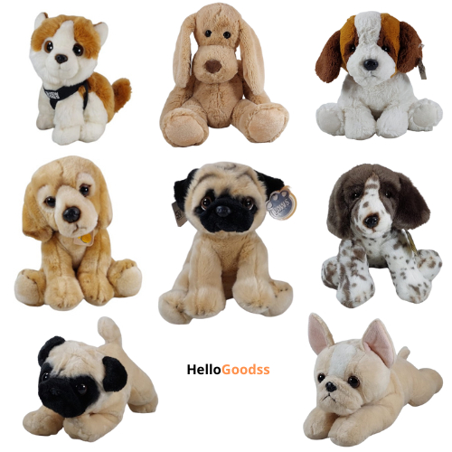 Boneka Binatang Anjing Ras St.Bernard Golden  Rubah Pug Bulldog Spaniel  Cute Soft  - Ukuran M